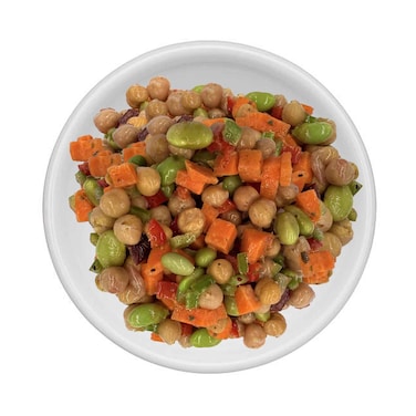 Vegan Salad With Chick Pea, Edamame &amp; Corn