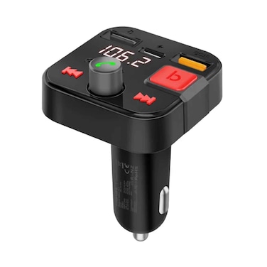 مجموعة جهاز إرسال FM من Promate مع ميزة الاتصال الحر والشحن السريع بقدرة 30 واط