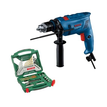Bosch Professional Impact Drill GSB 600 + X50Ti Drill Bits
