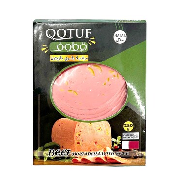 Qotuf Beef Mortadella With Olive 250g