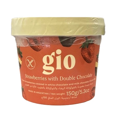 Gio Strawberries With Double Chocolate 150g