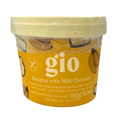 Gio Bananas With Milk Chocolate 150g