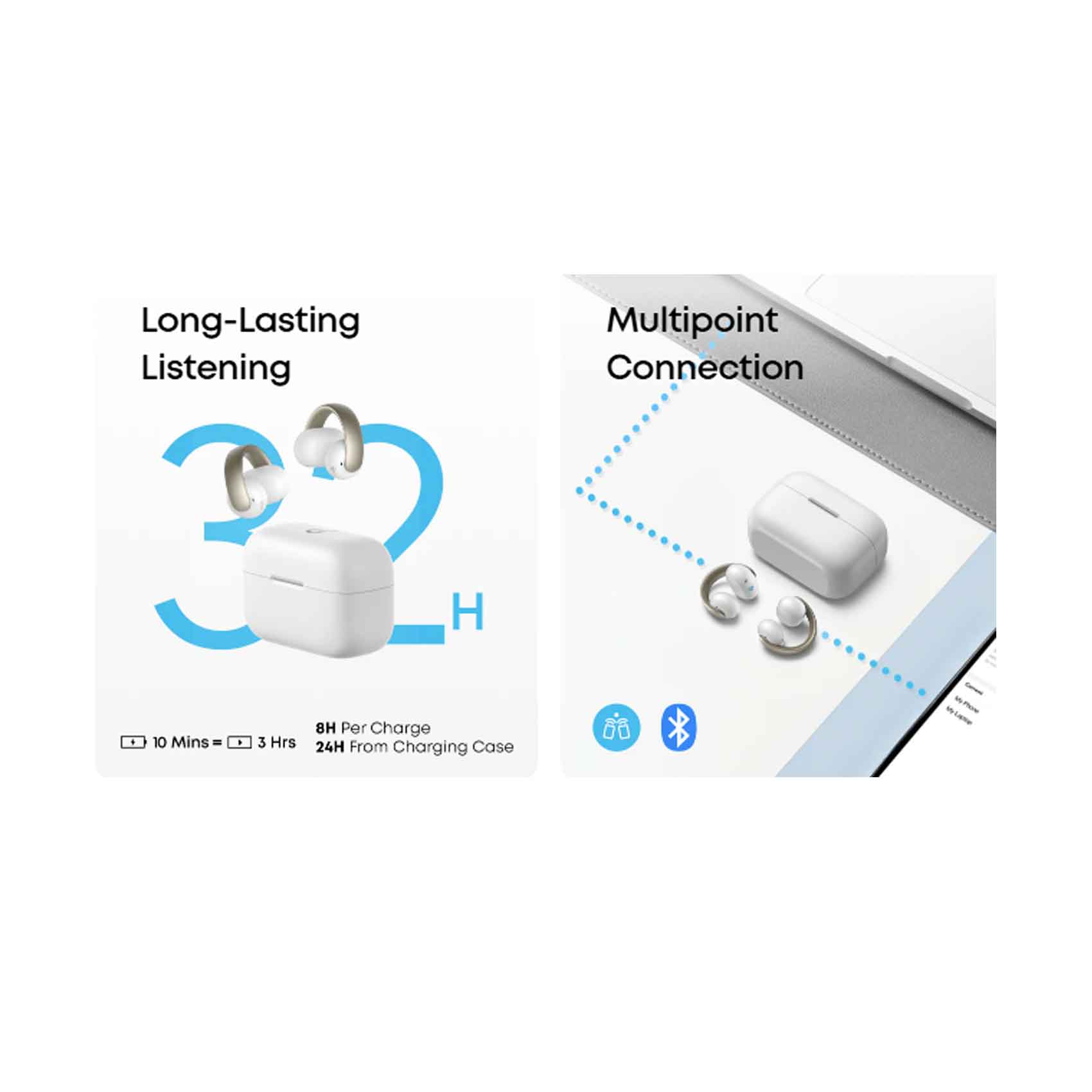 Buy Anker Soundcore AeroClip White Online | Carrefour Qatar