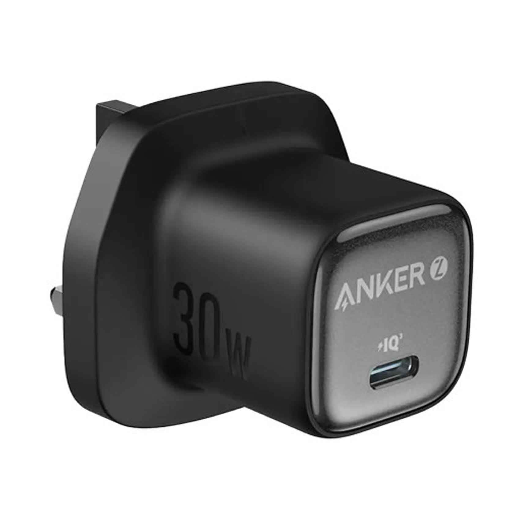 Anker Zolo 3.0 USB-C Charger Black With Power Delivery 30 Watts