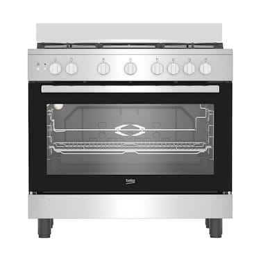 Beko Gas Cooker Freestanding 5-Burner BGG11125GXU 90x60cm