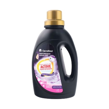 منظف سائل للغسيل من كارفور، إزالة قوية للبقع للملابس السوداء والداكنة، أورينت روز 1 لتر