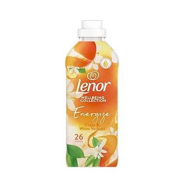 Lenor Fabric Softener, Wellbeing Collection Energize Citrus &amp; White Verbena 858ml