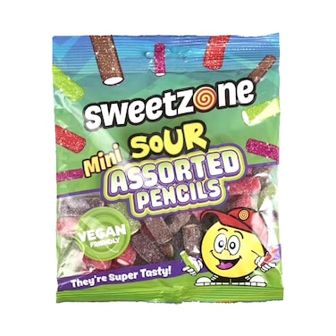 حلوى جيلي سويت زون أقلام حامضة متنوعة صغيرة 180 جم