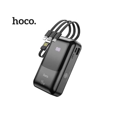 Hoco DB85 4In1 Power Bank  Black 10000mAhWith Power Delivery 15 Watts
