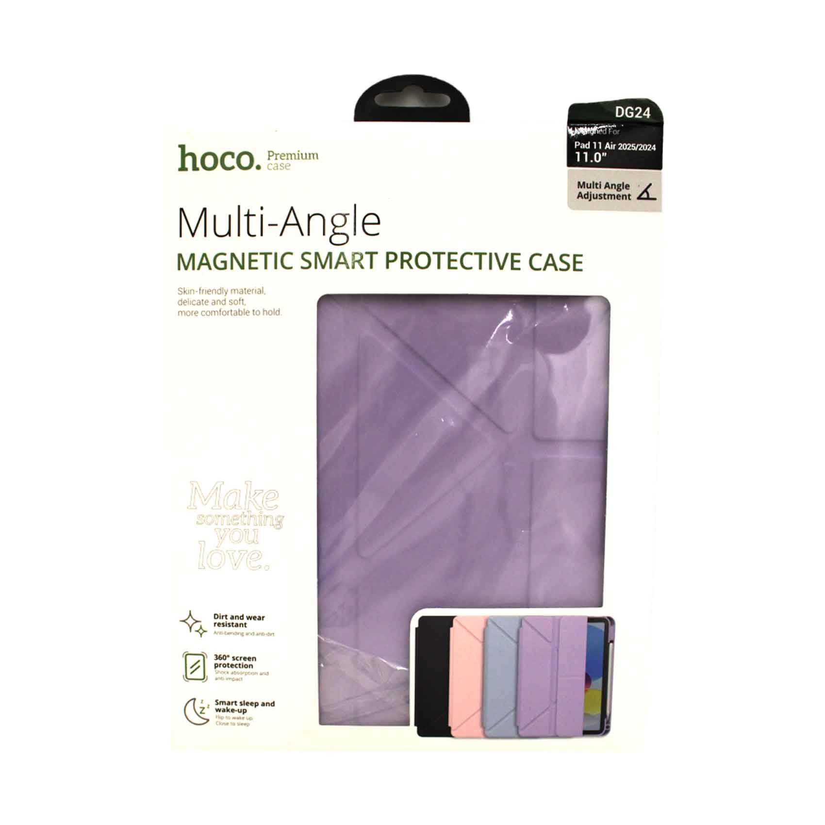 Hoco DG24 11 Inches Anti-Shock Protective Cover For iPad Air 11, 2024/25 Assorted