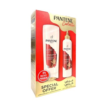 Pantene Curlastic Hier hair Conditioner 360ml + Leave On Cream 270ml