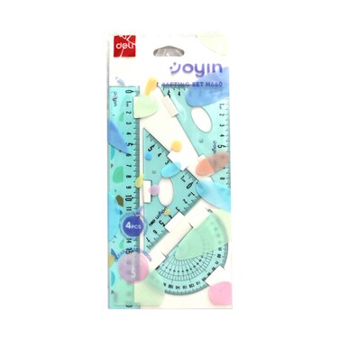 Deli Ruler Set 4 Pieces