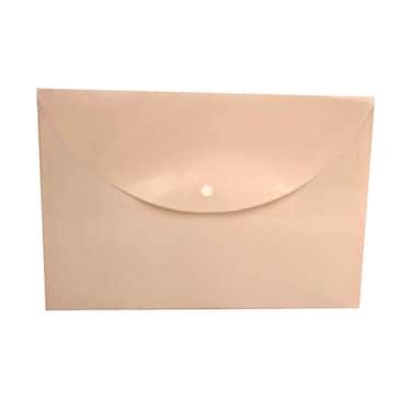 Deli Button File Bag A4, Assorted