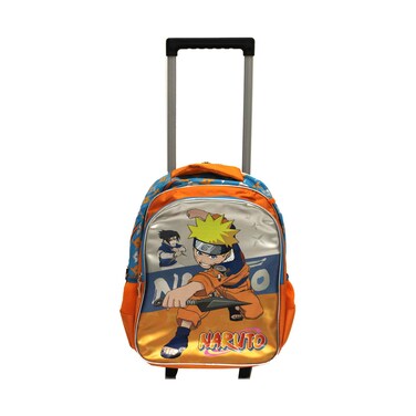 Naruto 16 Inches Trolley Bag With Two Wheels Orange Color