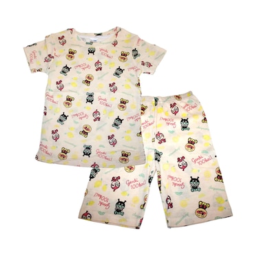 شورت بيجاما أولاد قطعتين للأعمار 1-6 سنوات  متنوع