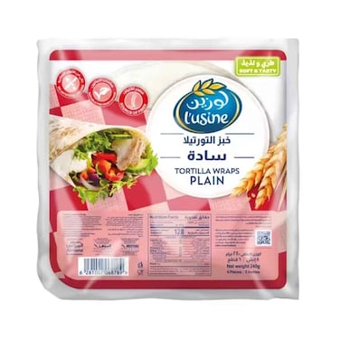 Almarai L'usine Tortilla Wraps Plain 240g