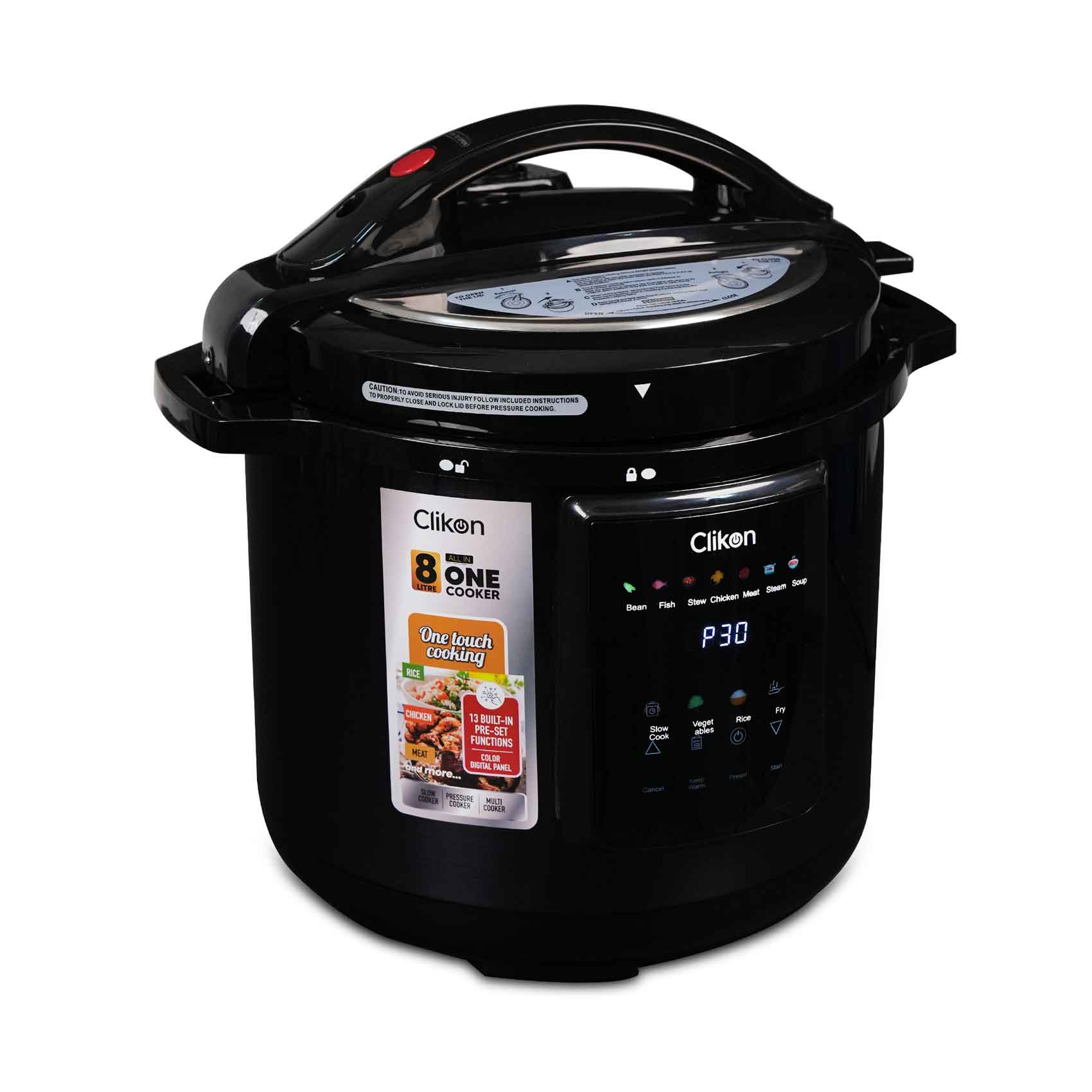 Clikon All In One Electric Pressure Cooker CK2723 8 liters