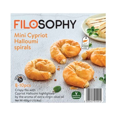 Filosophy Mini Cypriot Halloumi Spirals 450g