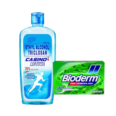 Casino Ethyhl Alcohol 500ml + Bioderm Soap 135g Assorted