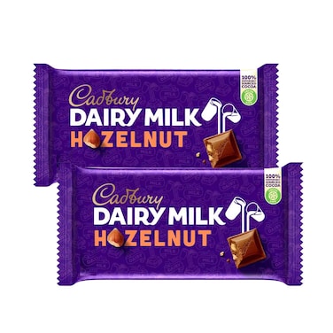 Cadbury Dairy Milk Hazelnut 212gx2 Pieces