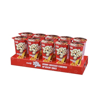 Meiji Yan Yan Dip Biscuit Snack Chocolate Flavour 50gx10 Pieces
