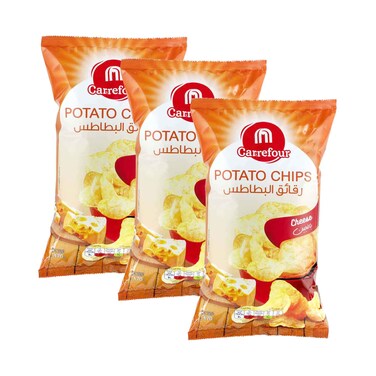 Maf Carrefour Chips French Cheese 170gx3Pieces