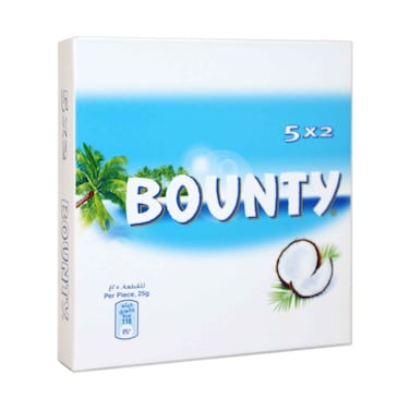 باونتي، شوكولاتة بالحليب ٥٠ غ × ٥ قطع