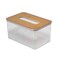 N.Veon Plastic Tissue Box With Wooden Lid Assorted