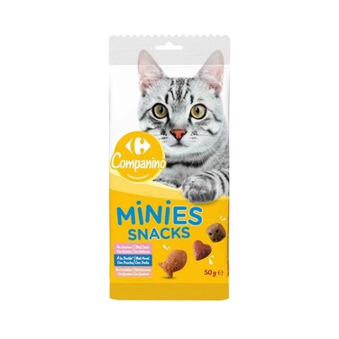 مكافآت كارفور كومبانينو على شكل سمك للقطط البالغة 50 غرام