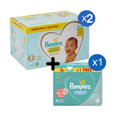 Buy Buy Pampers Premium Protection Diapers, Size 3, 6-10Kg, 99