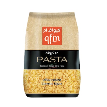 Qfm Premium Italian Style Pasta Cornetto Rigate 400g