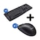 Logitech Wired Keyboard K120 Black + Logitech Mouse Wired M90 Black