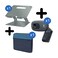 Promate Ergonomic Multi-Level Aluminum Laptop Stand DeskMate-7 + Logitech Webcam HD C270 + Promate Laptop/ Tablet Sleeve Lightweight