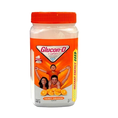 Glucon-D Instant Energy Powder Drink Tangy Orange Flavour 400g