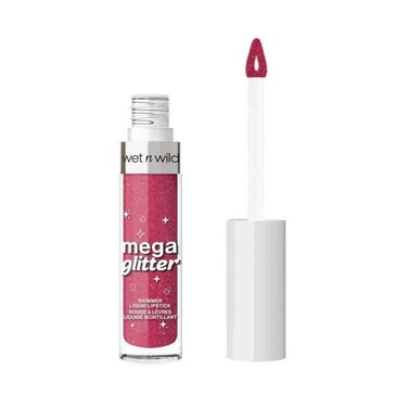 Wet N Wild Mega Glitter Shimmer Liquid Lipstick, Pink Future 2.8ml