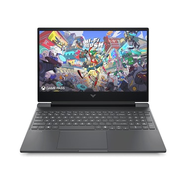 كمبيوتر محمول للألعاب من HP طراز Victus بنظام Windows 11 Home ومعالج AMD Ryzen 5-8645HS مقاس 15.6 بوصة