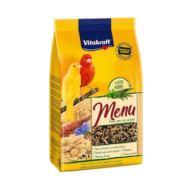 طعام فاخر لطائر الكناري من فيتاكرافت، قائمة + أعشاب فيتا 500 جم