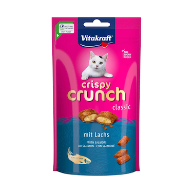 Vitakraft Crispy Crunch Classic Puff With Salmon 60g