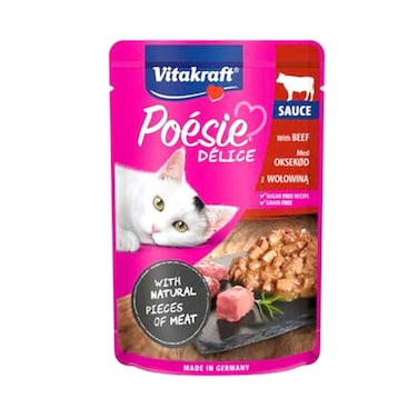 Vitakraft Poesie Delice In Sauce With Beef 85g