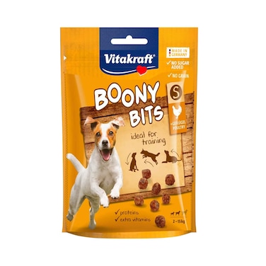 Vitakraft Boony Bits Treats For Dog From 2-15kg, With Poultry Chicken 55g
