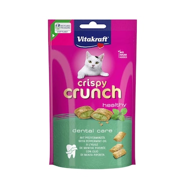 Vitakraft Crispy Crunch Healthy Puff Dental Care With Peppermint Oil 60g