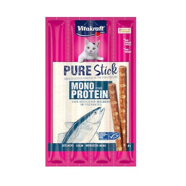Vitakraft Treats Pure Stick Coalfish 5gx4 Pieces