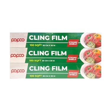 Papco Cling Film 30Cm 2Pieces+1Piece