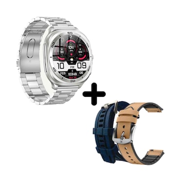 Swiss Military DOM 7 Silver Metal Strap + 2 Strap