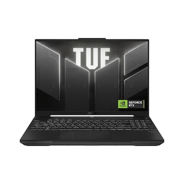 لابتوب آسوس TUF Gaming F16، ويندوز 11 هوم، معالج إنتل كور i5، ذاكرة وصول عشوائي 6 جيجابايت، ذاكرة تخزين داخلية 512 جيجابايت، SSD، FX607VJ-RL012W، شاشة 16 بوصة، رمادي ميكا
