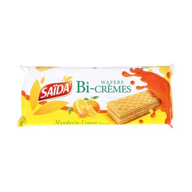 Saida Wafers Bi Cremes Mandarin Lemon Flavour 50g