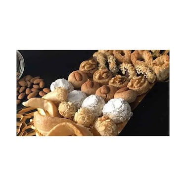 حلويات مغربية طبق مشكل لوز 250 جرام