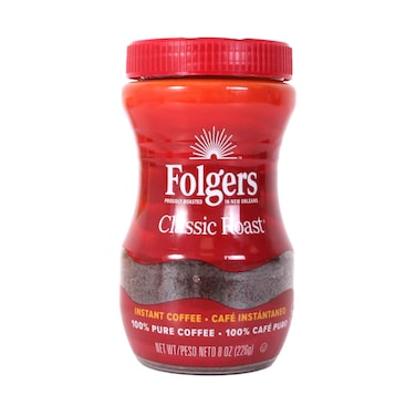 Folgers Classic Roast Instant Coffee 226g