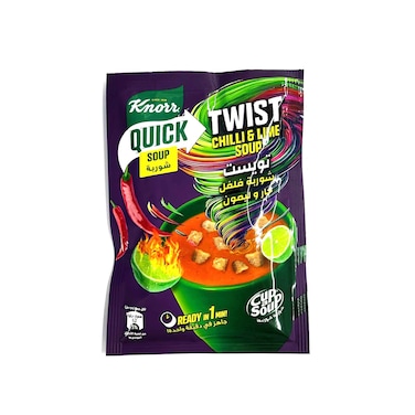 Knorr Quick Soup, Twist Chilli &amp; Lime Cup A Soup 18g