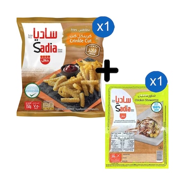 Sadia Crinkle Fries Cut 750g + Sadia Chicken Shawarma 300g
